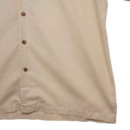 Woolrich John Rich & Bros Men’s XL Short Sleeve Button Shirt Yellow Cotton