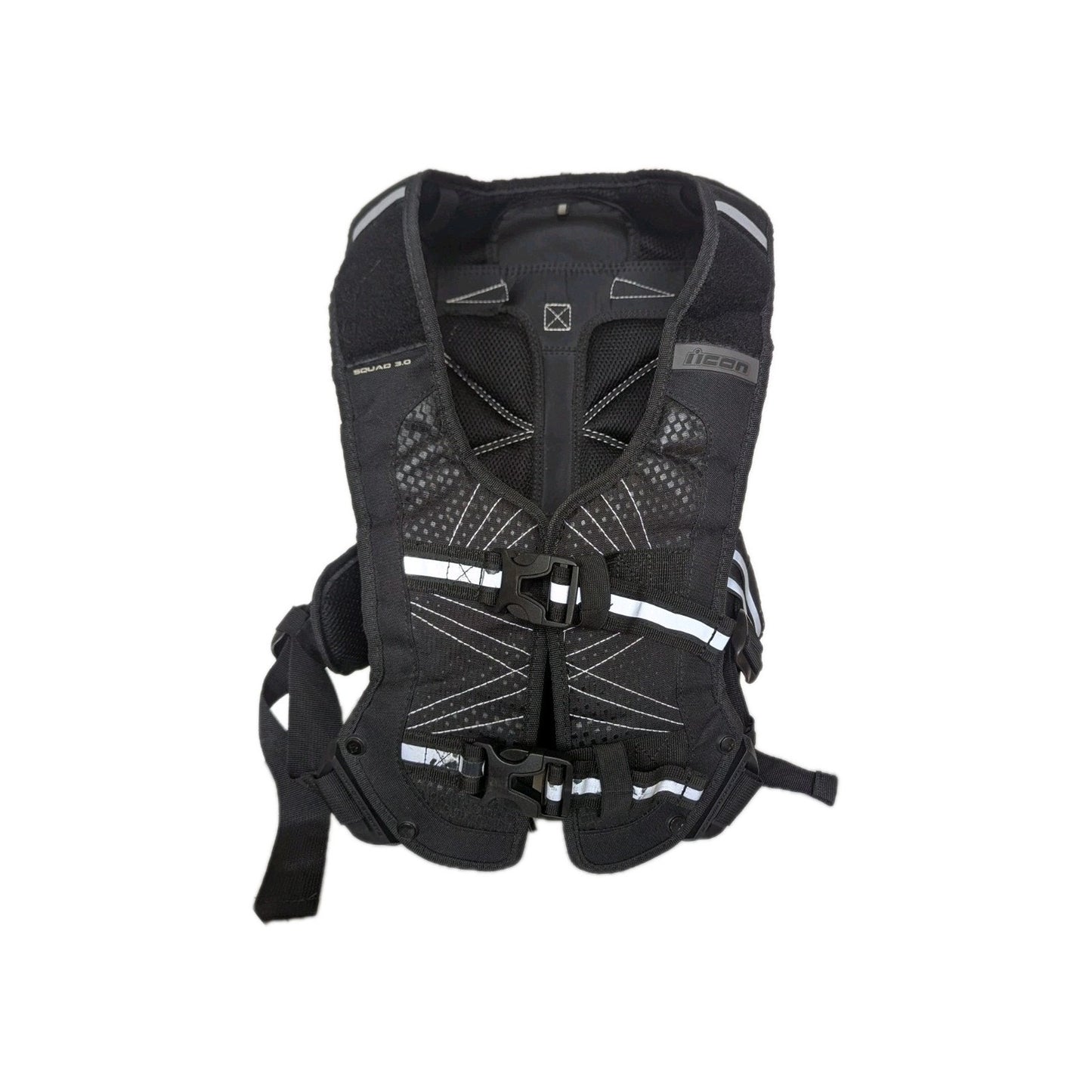 Icon Motosports Squad 3.0 Reflective Motorcycle Backpack Vest Style Fit Slim