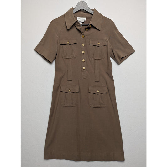 Vintage Women's Chadwick Brown Shirt Dress 8