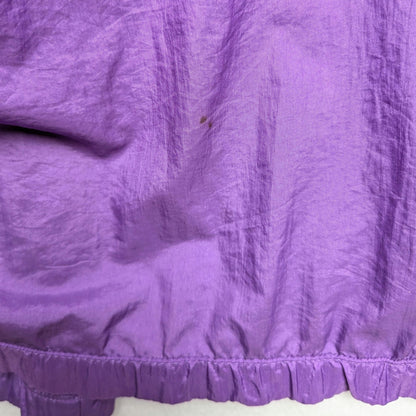 Vintage Columbia Women's Blue/Purple/Green Zip-Up Windbreaker Size L