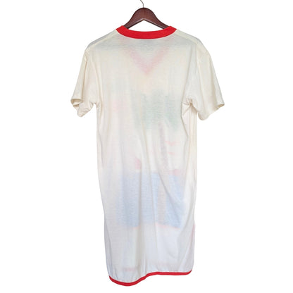 Vintage 80s St. Thomas Virgin Islands Retro Souvenir Graphic Tshirt Dress XL