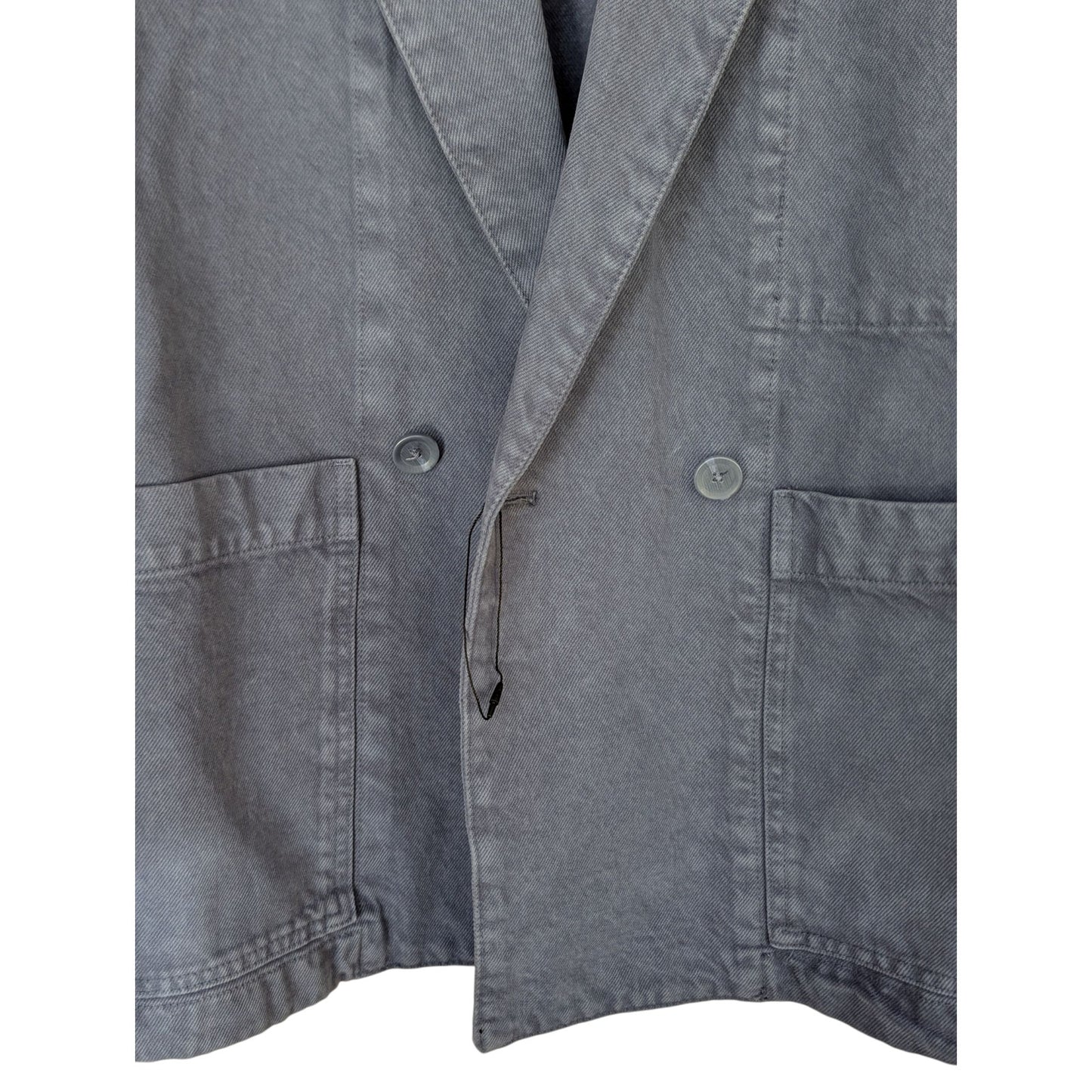 ZARA NWOT Men's Blue Cotton Sport Coat Boxy Shape Slouch Fit Size Medium