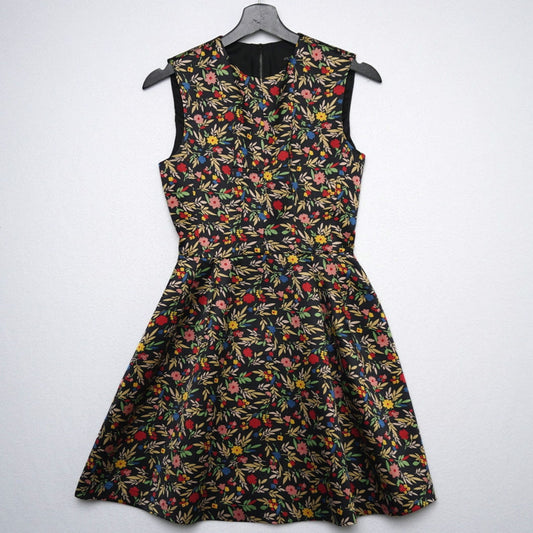 Jill Stuart Collection Fit & Flare Dress Sleeveless Floral Cocktail Party Dress