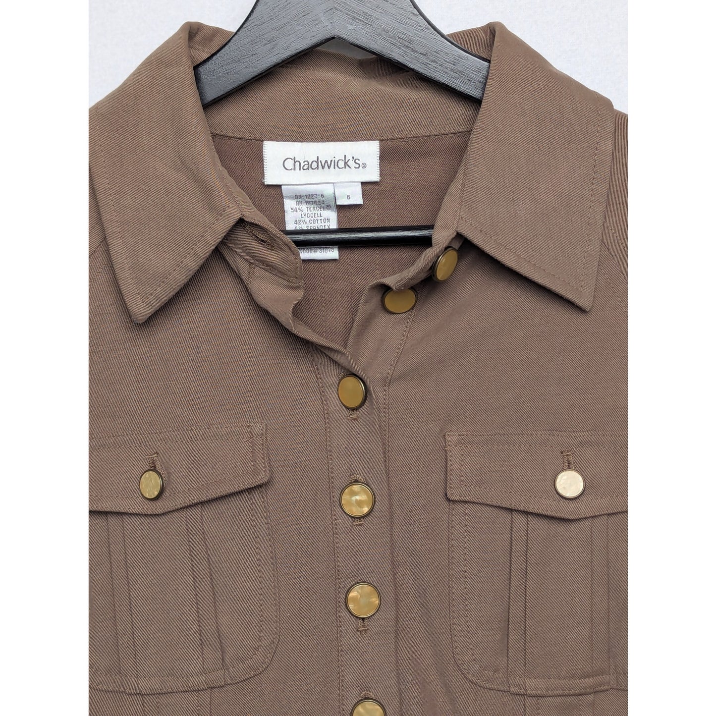 Vintage Women's Chadwick Brown Shirt Dress 8