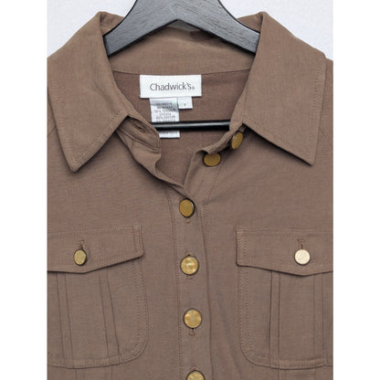 Vintage Women's Chadwick Brown Shirt Dress 8
