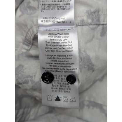 Band of Outsiders Men's Printed Button-Down Shirt - Map/Camo Print Sz 0 (XS)
