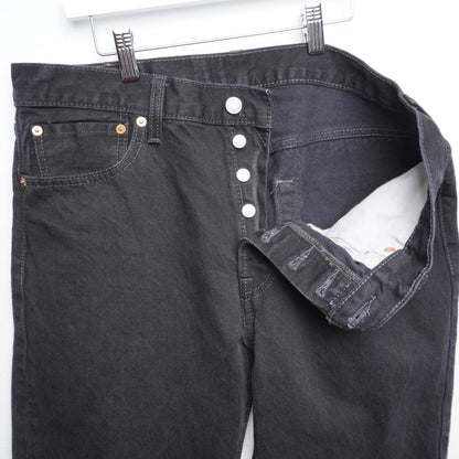 Levi's Black 501 100% Cotton Made in Egypt 34x34