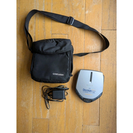 Sony Discman D-E301 CD Player ESP Mega Bass Heat Resistant Lid - Tested W/ Case
