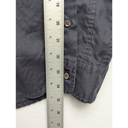 Alex Mill Men's Wash & Go Black Button-up Shirt Size S