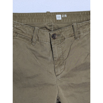 Vintage Gap Green Low Rise Flared Chino Pants Womens 2R