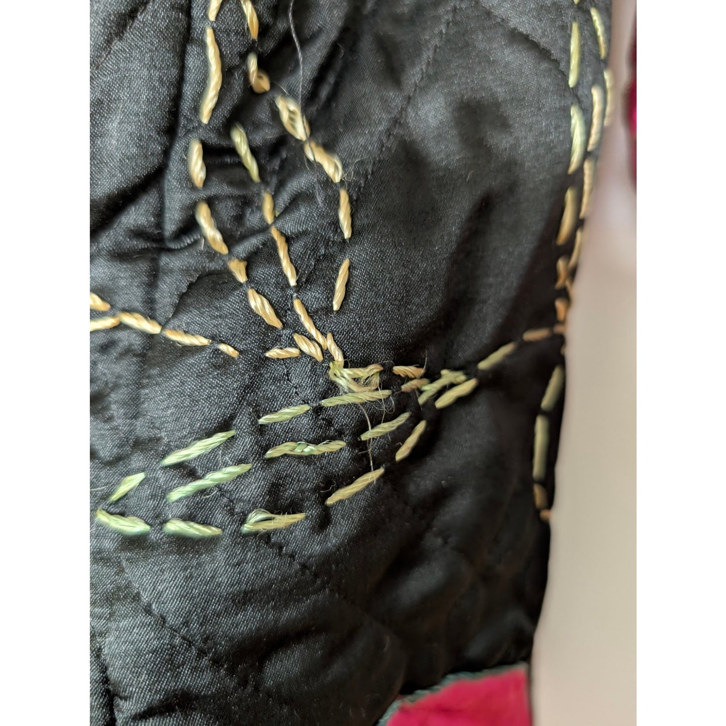 Vintage Kimono Style Quilted Robe As Is