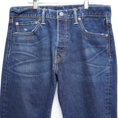 Levi's 501 Button Fly Jeans Men's 32x32 Dark Wash Distressed