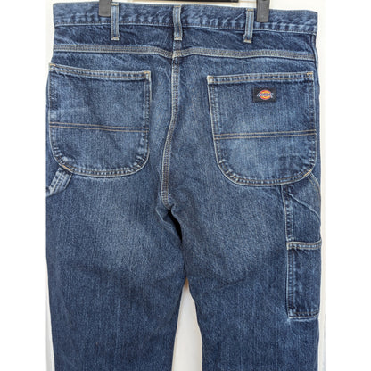 Dickies Carpenter Jeans Dark Wash 34x32 100% Cotton