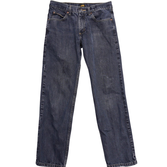 Lee Regular Fit Jeans Men's Size 32x30 Straight Leg Dark Wash Made in Mexico