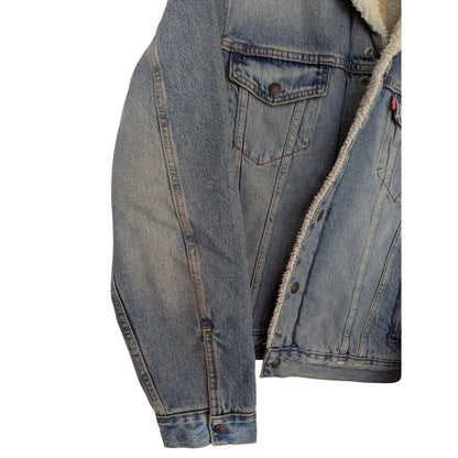 Levi's Sherpa Lined Denim Trucker Jacket Size Medium NWT