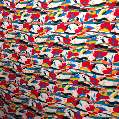 Vintage Liberty London Abstract Floral Print Scarf