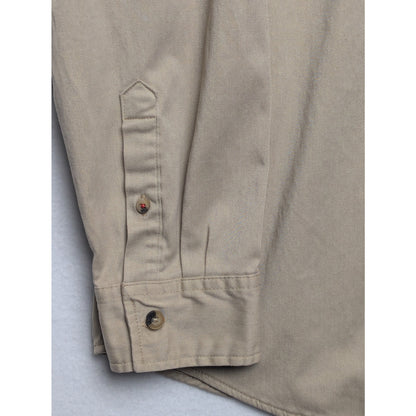 Wrangler Work Shirt Khaki Color Men's Size Large
