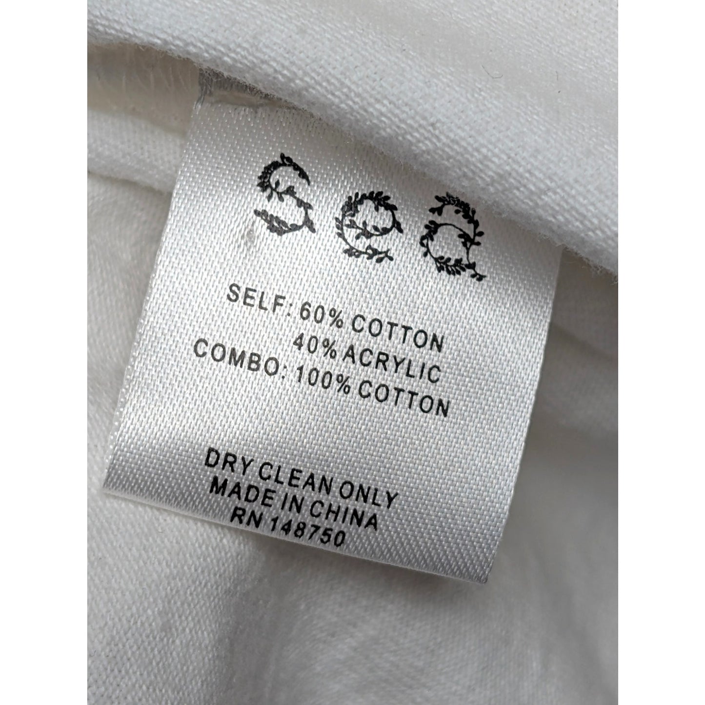Sea New York White Crew Neck Trim Detail Top S