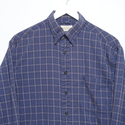 St Johns Bay Plaid Check Flannel Casual Button Down M