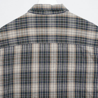 Vintage Dockers Green/Cream Flannel Shirt 100% Cotton Size L