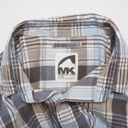 MK Mountain Khakis Plaid Shirt XL Jackson Hole Wyoming Outdoor Short Sleeve
