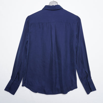 Theory Women's Embossed Checked Blouse