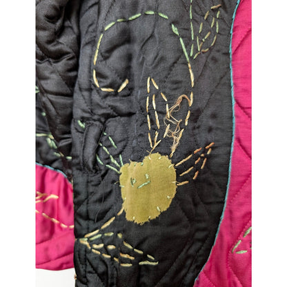 Vintage Kimono Style Quilted Robe As Is