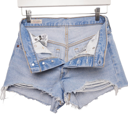 Levi's Premium 501 Cut Off Shorts Women's 26 Distressed 100% Cotton Button Fly