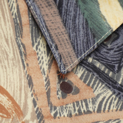Vintage Kathy Che Abstract Print Button-Up Shirt – Tribal Pattern Boho – Size 12