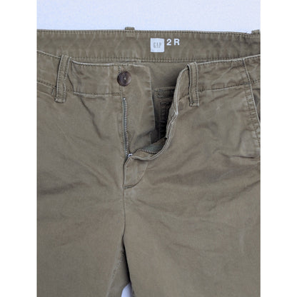 Vintage Gap Green Low Rise Flared Chino Pants Womens 2R