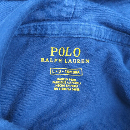 Men's Polo Ralph Lauren Hooded Long Sleeve Shirt Large Blue Lightweight Hoodie