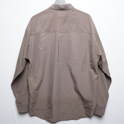 Vintage Haggar Collections Taupe/Gray/Brown Shirt - Utility Style Button Up Size L