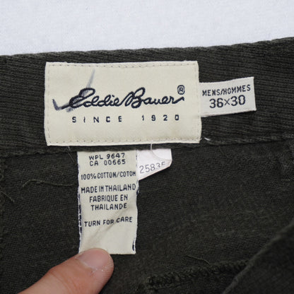 Vintage Eddie Bauer Cargo Pants Men's 36x30 Cotton Utility Workwear NWT