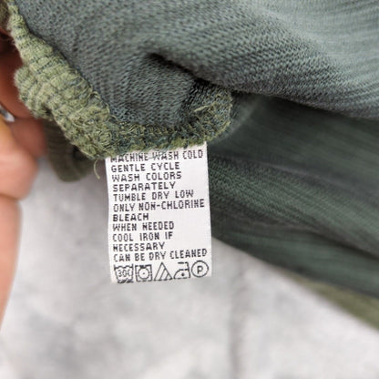 Men's Tommy Bahama Green Silk Blend Collared Casual Pullover Shirt L