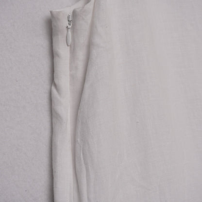 Vineyard Vines 100% Linen White Pintuck Dress Size 6 Classic Summer Style