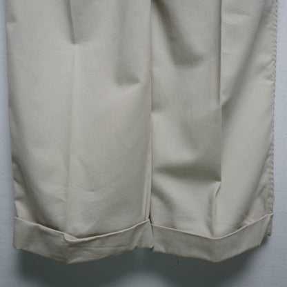 Lee Pleated and Cuffed Stone Color Khakis Size 34x32 100% Cotton