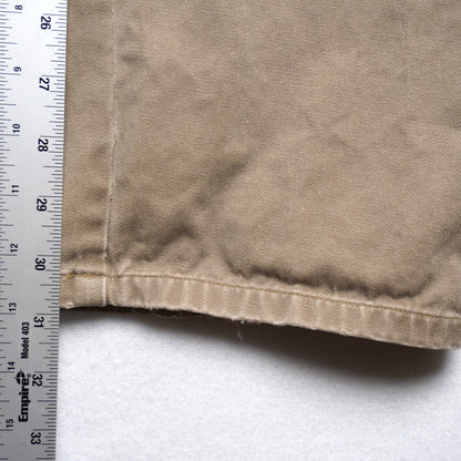 Vintage Banana Republic Khakis Flat Front Relaxed Fit Tapered Size 34