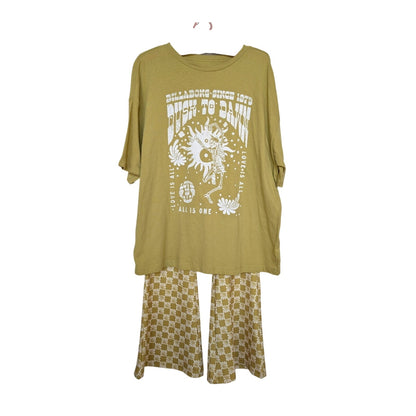 Billabong Retro Groovy Tshirt Top and Bottom Set (S)