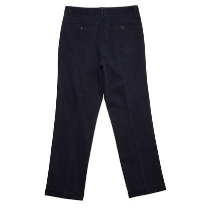 Eddie Bauer Wrinkle Resistant Classic Fit Navy Pleated Chino Pants Men's 32x30