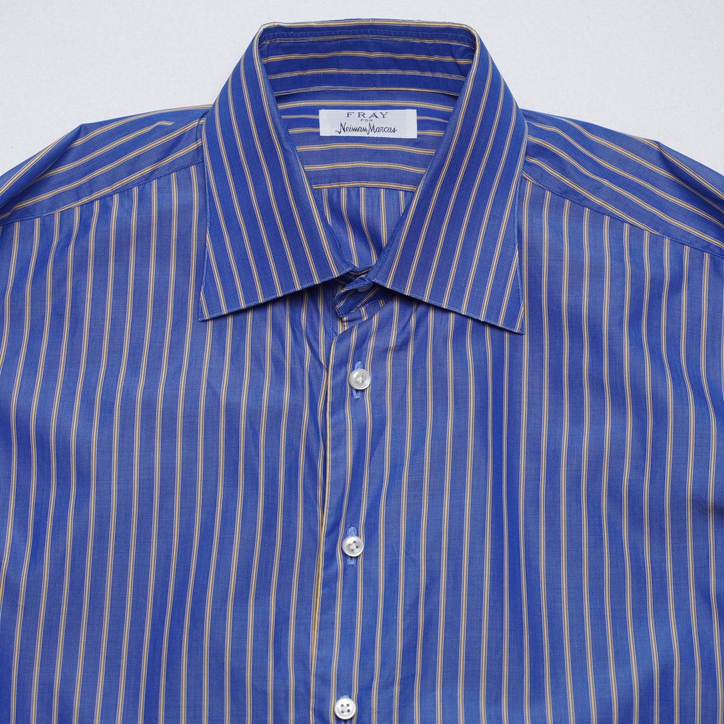 Fray for Neiman Marcus Striped Dress Shirt 15 1/2