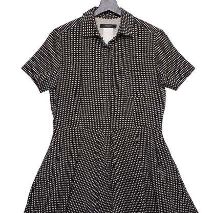 Weekend Max Mara Shirt Dress Women’s Checkered Short Sleeve Midi Pocketsl.,/;
