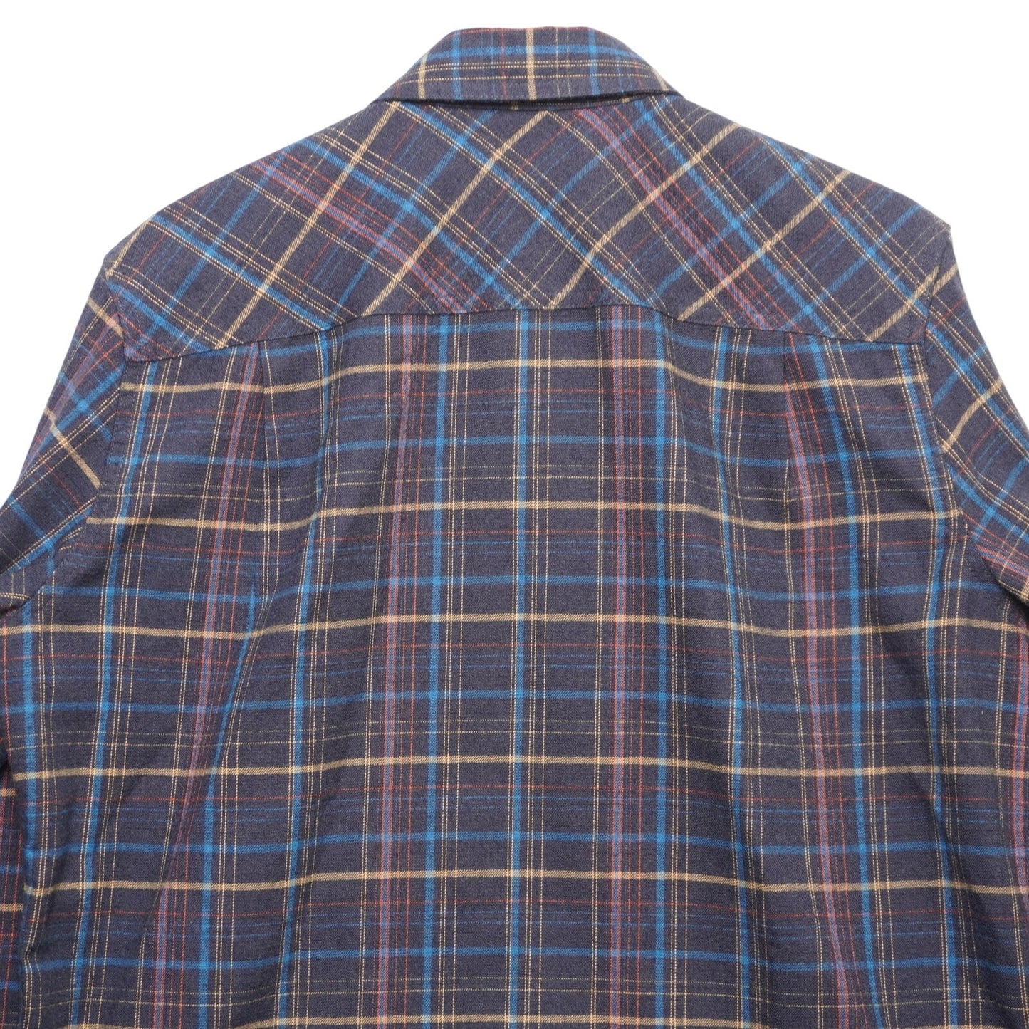 L.L. Bean Plaid Flannel Shirt Western Style Snap Front Multicolor Men's Medium M