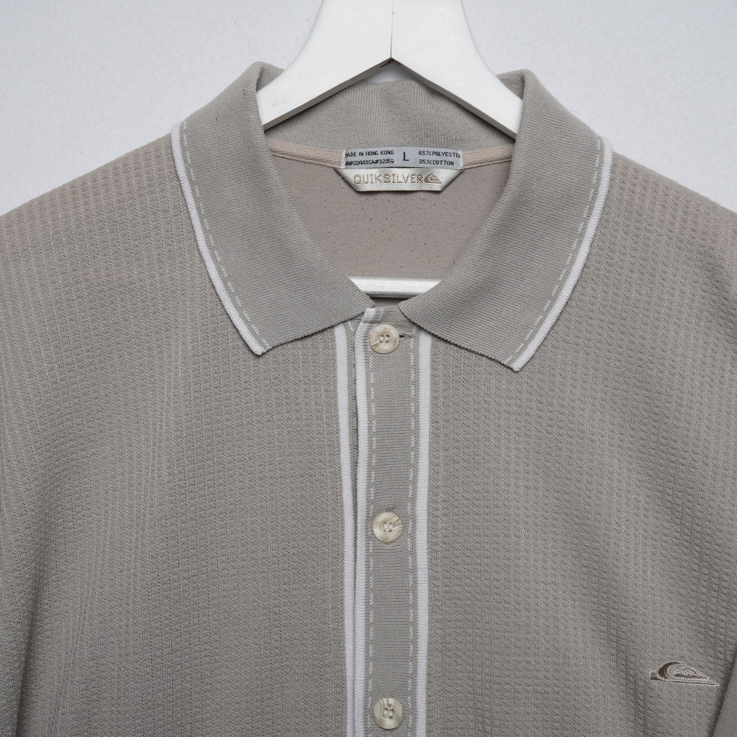 Quiksilver Knit Short Sleeve Button Up Shirt Size L