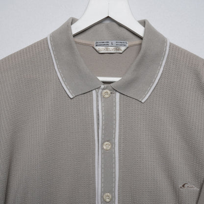 Quiksilver Knit Short Sleeve Button Up Shirt Size L