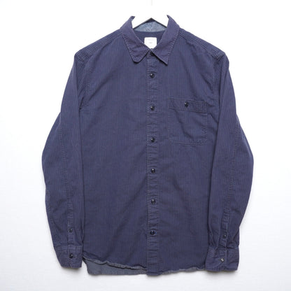Gap Blue Striped Button Down Shirt Long Sleeve Size Medium