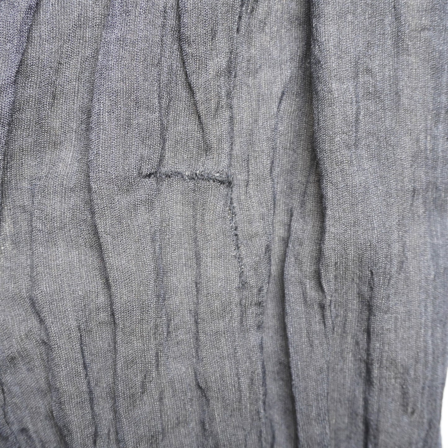Y2K Banana Republic Black Crinkle Maxi Skirt - Made in IT Wool Blend Size 12