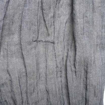 Y2K Banana Republic Black Crinkle Maxi Skirt - Made in IT Wool Blend Size 12