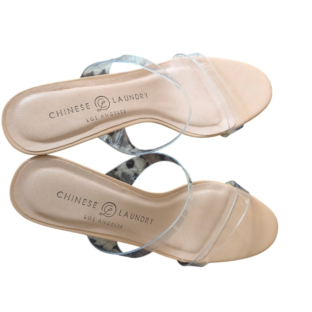 Chinese Laundry Yamila Clear Kitten Heel Slide Sandals (US 6.5)
