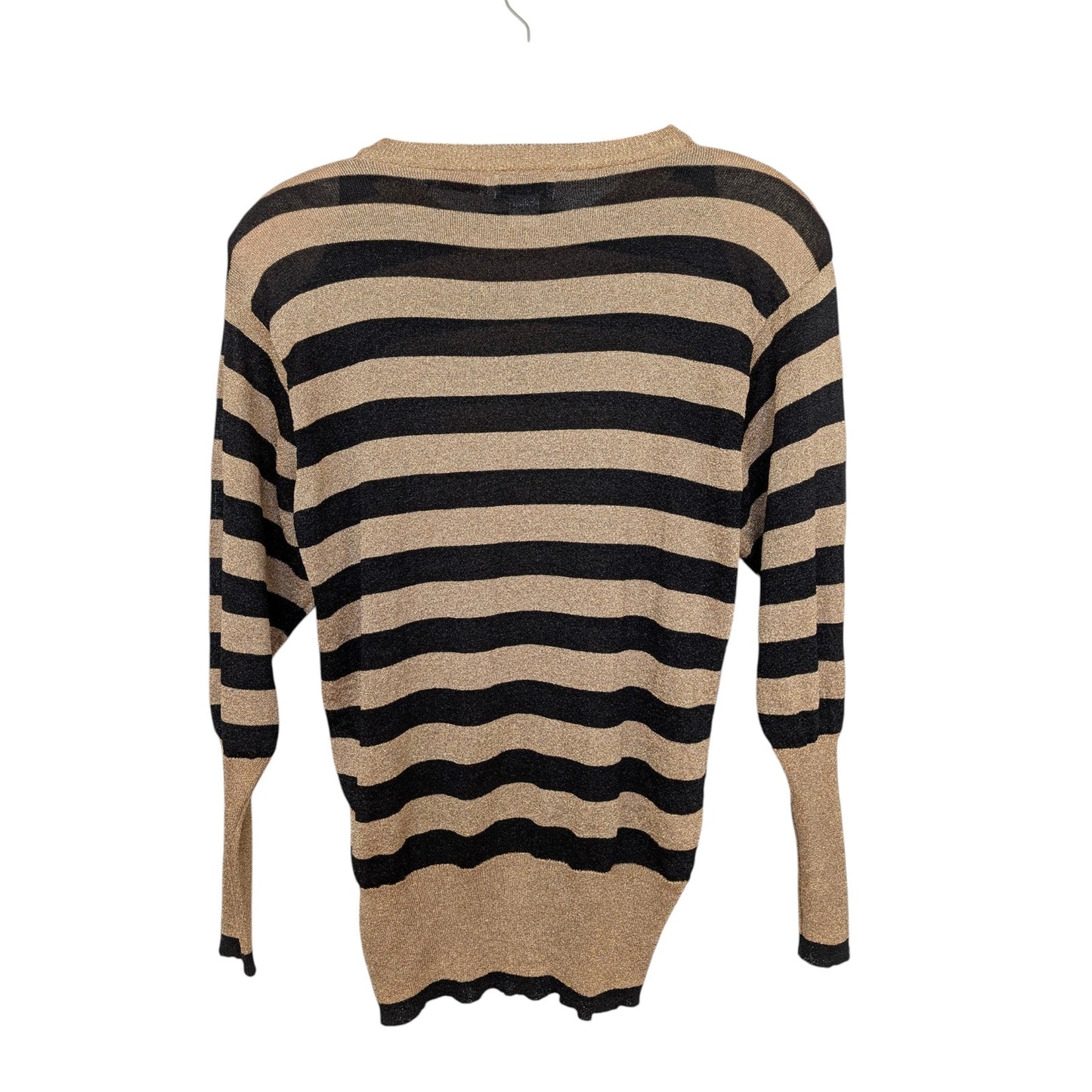 Vintage Levante Sport Marc Shale Glitter Long Sleeve Stripe Sweater