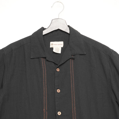 Havana Jack's Cafe Palm Tree Embroidered Button Down Shirt| Island Vibes